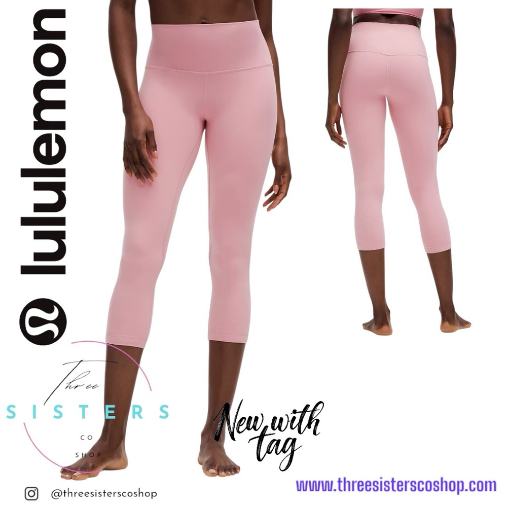 Lululemon Align High Rise Crop 23” in Pink Tide Sold Out New with tag